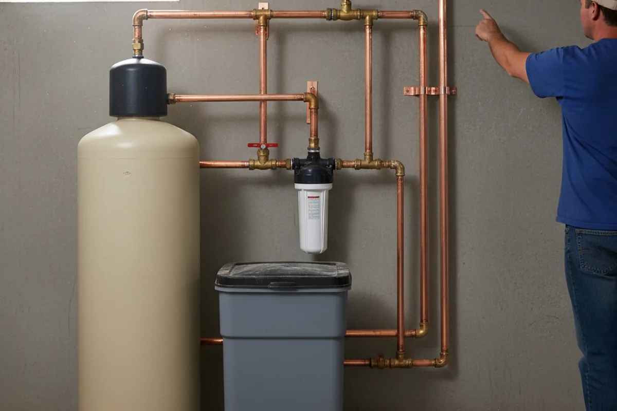 Whole-house water treatment system installed in Conde